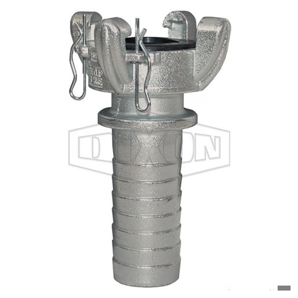 Global Air King 4-Lug Hose End, 1-1/2 in, Steel, Plated, Domestic